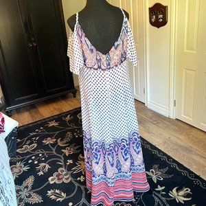 Laurel White Paisley Dress